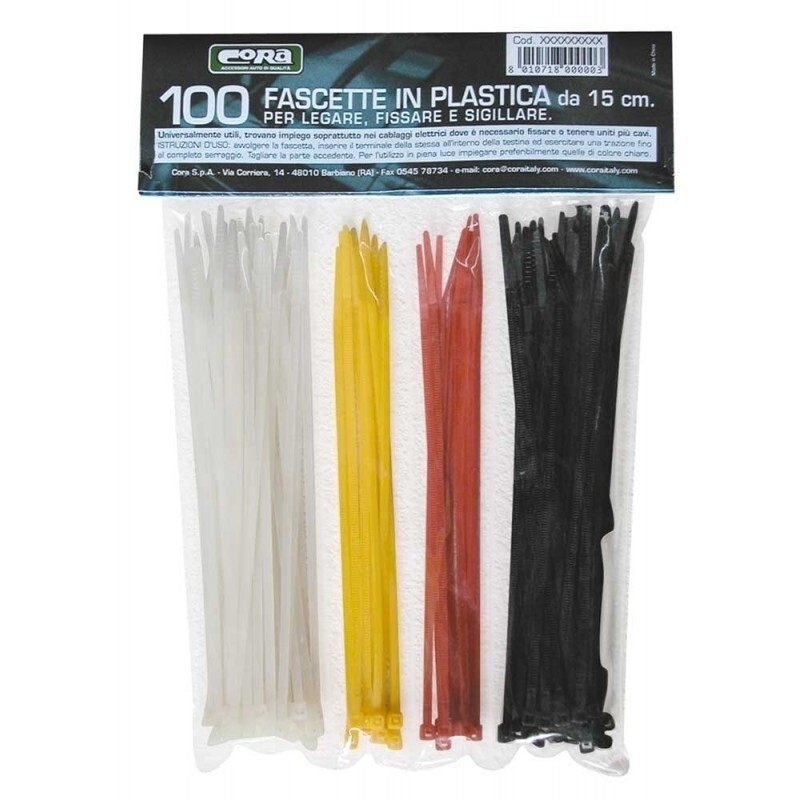 LAMPA - 100 fascette in plastica 15 cm
