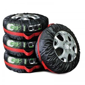 Cora - Set 4 custodie rimessaggio estate/inverno pneumatico diametro min.62  max.74 cm