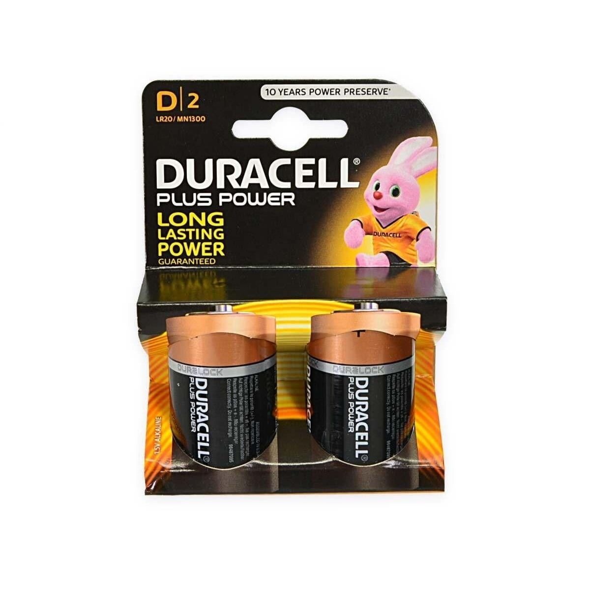 DURACELL - Due batterie Torcia plus power D|2