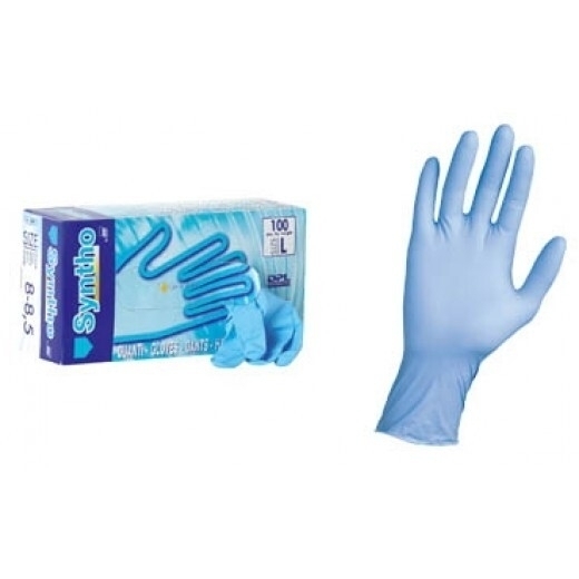 Syntho - Guanti monouso in nitrile senza polvere XL