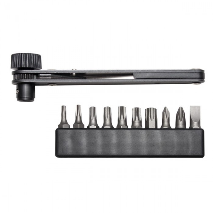 Afa - Set inserti Torx forato1/4 con minicricchetto reversibile