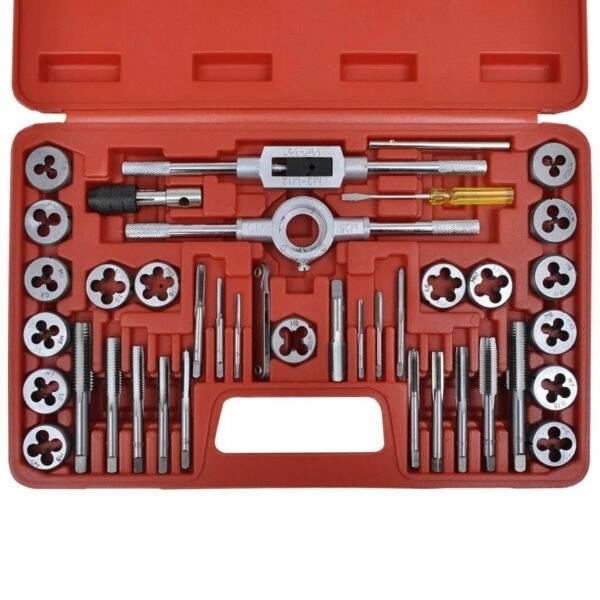 Afa - Cassetta maschi e filiere a mano passo Whitworth 3 Pz