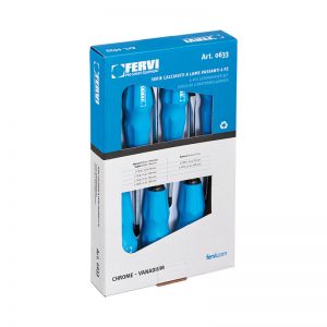 Fervi - Set giraviti a lame passanti