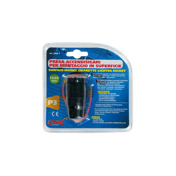 LAMPA - Presa accendisigari per montaggio in superficie