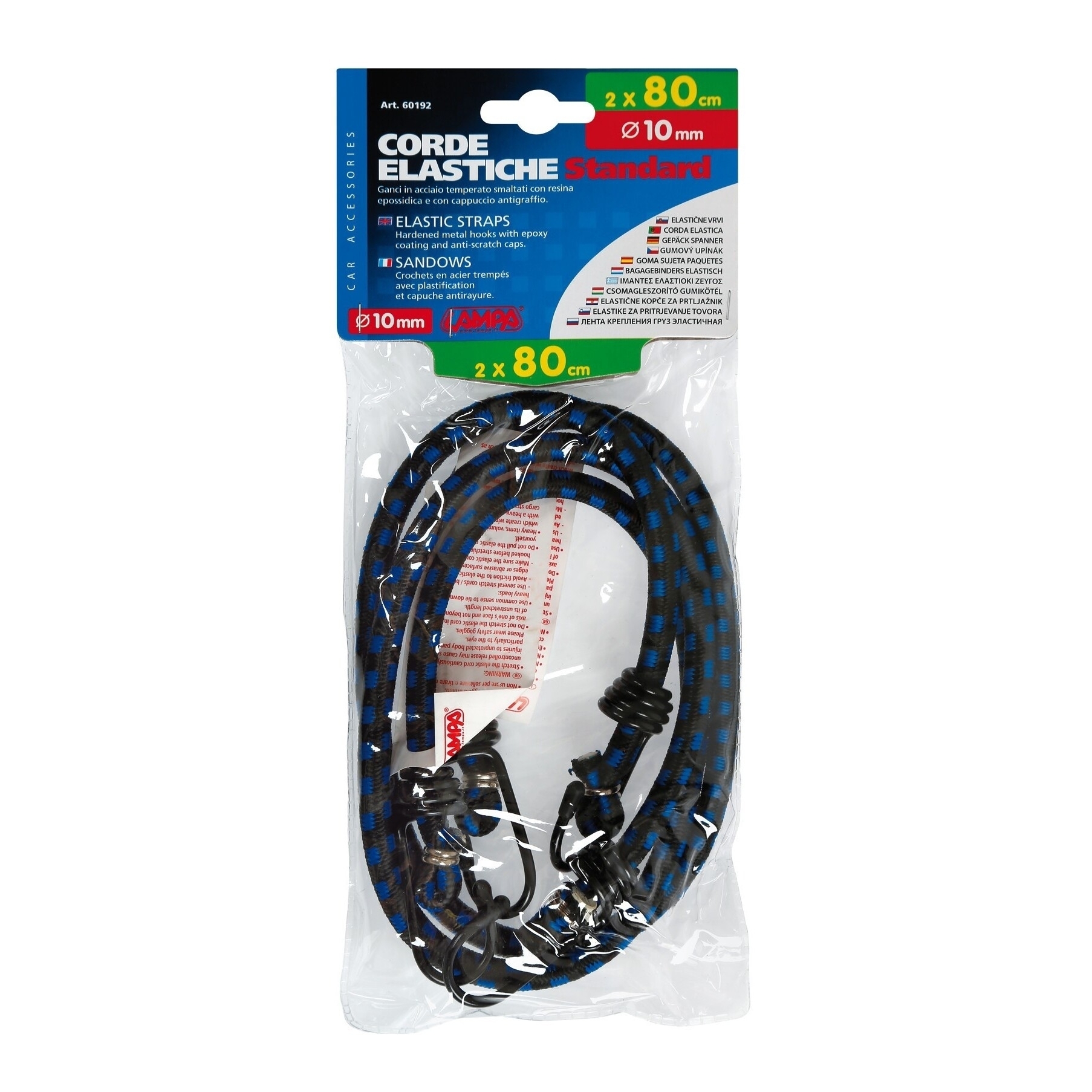 LAMPA - Corde elastiche standard 2 x 80 cm