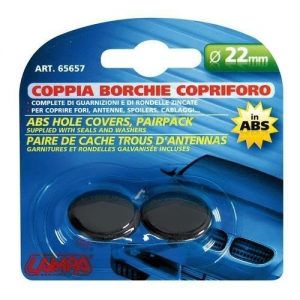 LAMPA -  Coppia borchie copriforo in ABS - Ø 22 mm