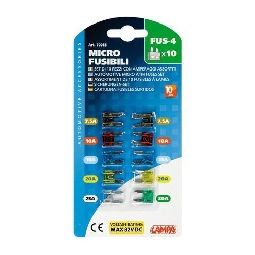 LAMPA - Set 10 micro-fusibili lamellari assortitI