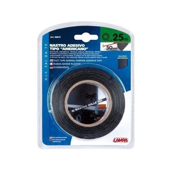 LAMPA - Natsro adesivo tipo ''americano'' nero