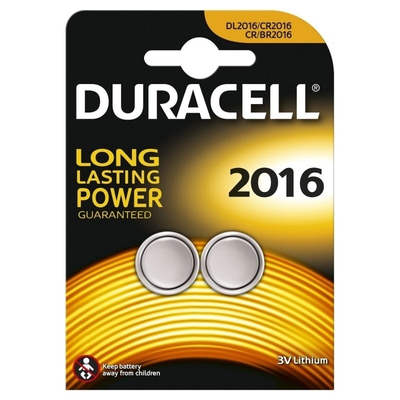 DURACELL - Batterie a bottone CR2016 litio (2pz)