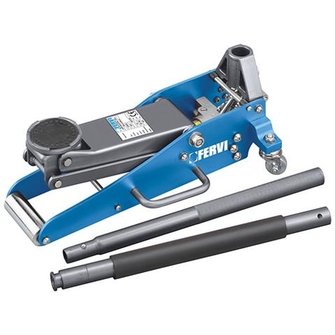 Fervi - Cric a carrello in alluminio acciaio 1.5ton