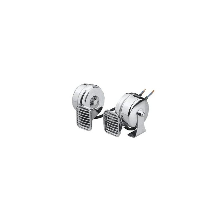 Marco - Coppia di trombe cromate MT2 12 V