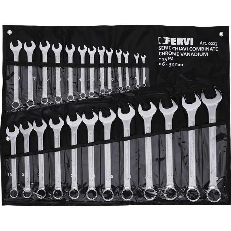 Fervi - Serie di chiavi combinate 6÷32 mm