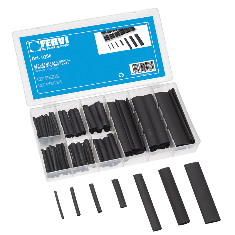 Fervi - Assortimento guaine termorestringenti 0380