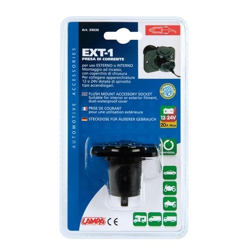 Lampa - Presa accendisigari impermeabile EXT1 da 12/24 V