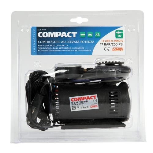 Lampa - Compressore 12V con manometro