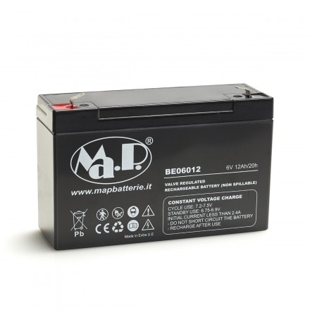FAM - Batteria ermetica Agm 6 V Be06012