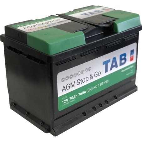 Tab – Batteria AGM stop e go AG70 70Ah – Pizzola Autoricambi