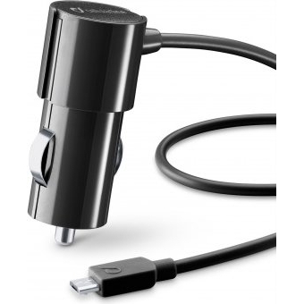 CELLULAR LINE - Caricabatteria auto micro usb nero