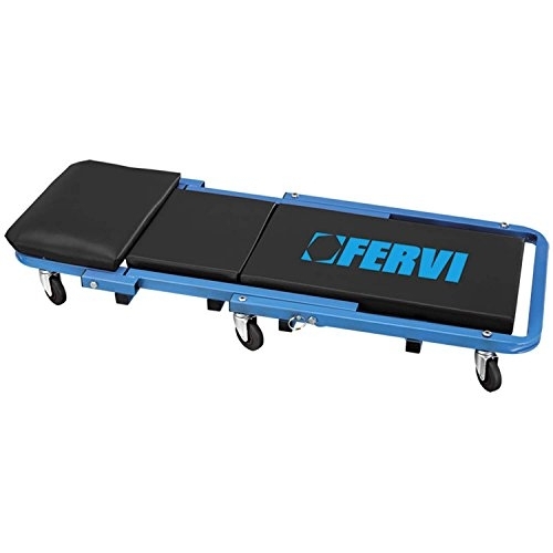 Fervi - Carrello sottoauto e sgabello 2 in 1 0645/SS