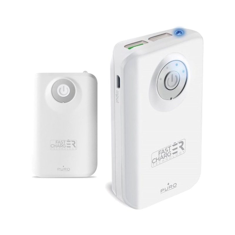 PURO - Caricatore esterno powebank 9000mAh bianco PU270