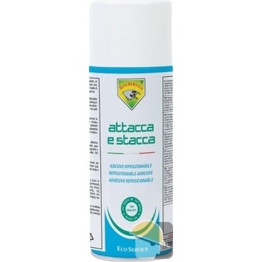Ecoservice - Colla spray riposizionabile ''Attacca e stacca'' 400 ml