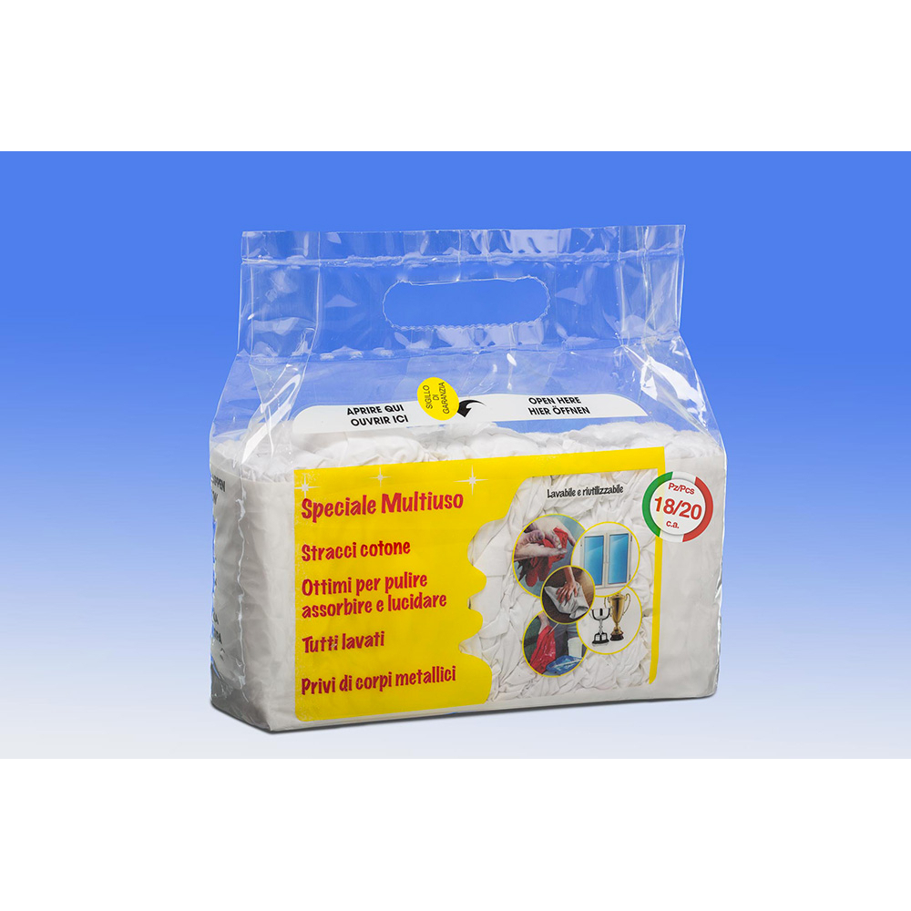 Stracci di cotone multiuso - 18 pezzi - 700gr