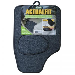CORA - Set 4 tappeti moquette Actualfit grigio mod.2 cod: 000135052