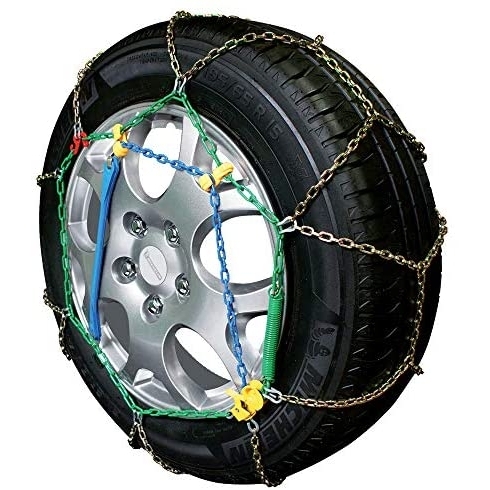 Cora 142112 Catene da Neve per Auto Grip Tech, 9 mm, Gruppo 12, Set di 2