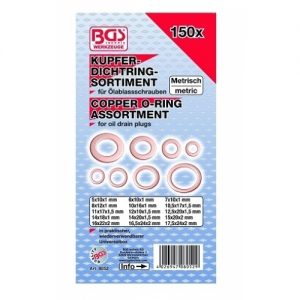 Fermec - Assortimento rondelle rame metriche 150 pezzi  BGS8052